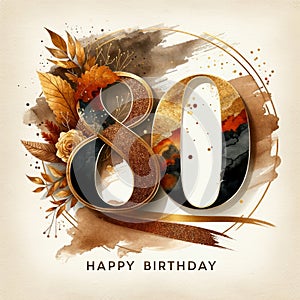 Elegant 80th Birthday Celebration with Autumn Flair