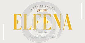 Elegant abstract alphabet letters font. Classic Lettering Minimal Fashion Designs. Typography modern sans serif decorative fonts