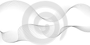 This elegant, abstract background features overlapping, flowing lines creating a dynamic wave pattern