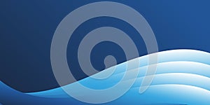 An elegant abstract background with a gradient of deep blue to lighter blue