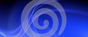 Elegant Abstract Business Background Featuring Flowing Blue Lines and Curves photo