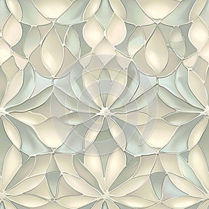 Elegant Abstract Floral Pattern in Pastel Tones for Background Use photo