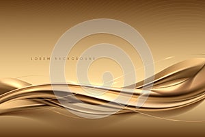 Elegant abstract gold silk background