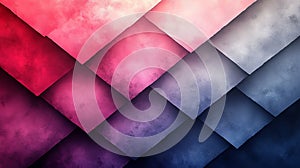 Soft Gray Watercolor Geometric Shapes Background photo