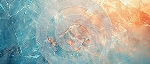 Abstract Marble Texture With Blue And Orange Hues