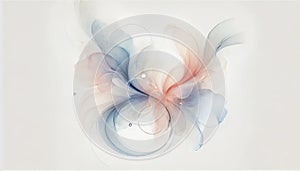 Elegant Abstract Watercolor Art - Delicate Floral Backgrounds in Soft Pastel Colors with Gentle Brushstrokes and Fluid Forms photo