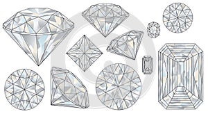 Elegant Array of Cut Diamonds Collection