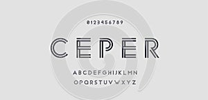 Elegant awesome alphabet letters font and number. Classic Lettering Minimal Fashion Designs. Typography fonts regular uppercase an