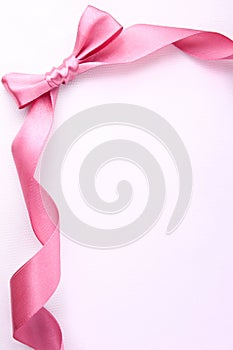 Elegant background decorated with curled ribbon