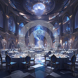 Elegant Ballroom Set for Gala, Adobe Stock #123456789