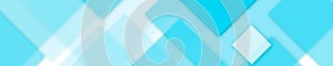 Elegant banner turquoise and white colors for website