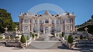 elegant beautiful mansion building