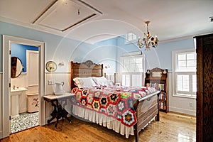 Elegant bedroom suite photo