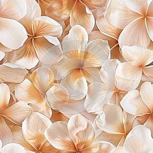 Elegant Beige Floral Petals Background Texture photo