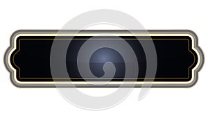 Islamic black text box and white border design