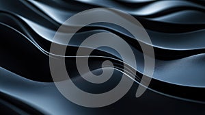 Elegant Black Waves in Soft Textures