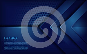 Elegant blue background with overlap layer