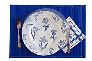 Elegant Blue eating set