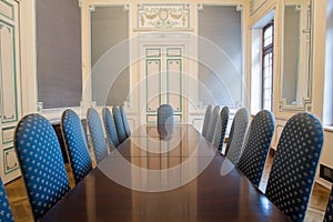 Elegant board room and comfortable chairs