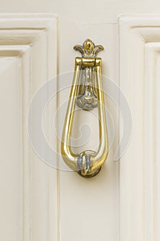 Elegant brass door knocker