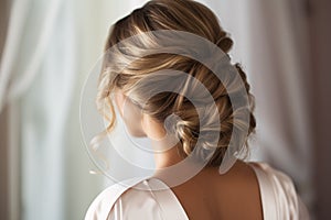 Elegant bridal hairstyle
