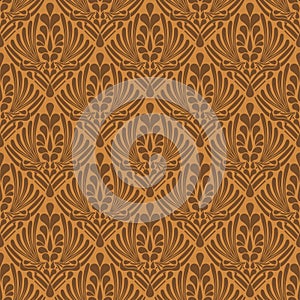 Elegant brown abstract seamless background