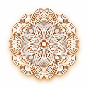 Elegant Brown Floral Decorative Design Illustration With Spiritual Meditations