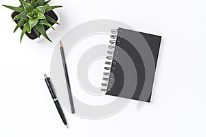 Elegant business background with notebook