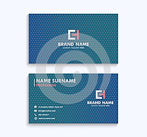 Elegant Business Card Corporate Identity Template Pattern Layout