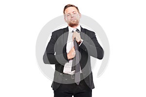 Elegant businessman with necktie