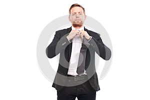 Elegant businessman with necktie