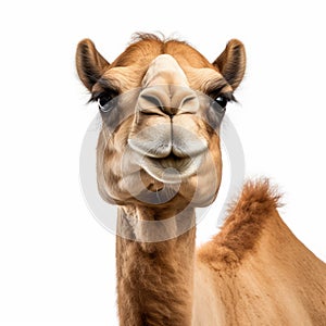 Elegant Camel Close-up: A Symmetrical Asymmetry Of Controversial Beauty