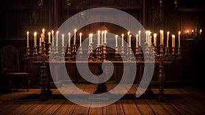 Elegant Candelabra with Taper Candles photo