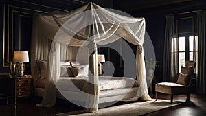 Elegant Canopy: A Luxurious Bedroom Oasis