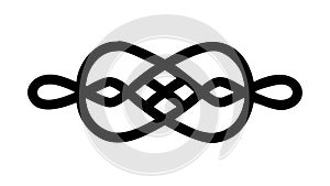 Elegant Celtic Knot Border for Decorative Design Elements, vector design Generative AI