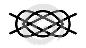 Elegant Celtic knot intricate interlocking geometric pattern, vector design Generative AI