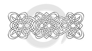 Elegant Celtic Knot Pattern, Interconnected Geometric Design, vector design Generative AI