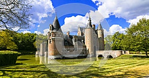 Elegant Chateau du Moulin,Loire valley,France.