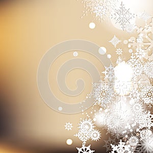 Elegant Christmas background with snowflakes