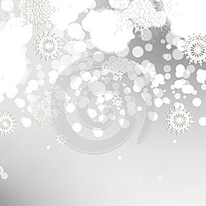 Elegant Christmas background with snowflakes