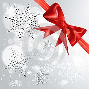 Elegant Christmas background with snowflakes