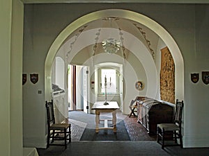 Elegant classical entryway foyer
