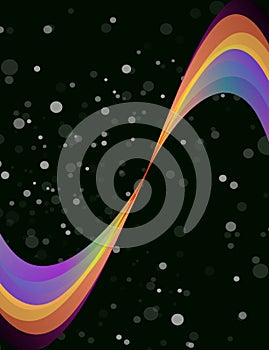 Elegant colore wave background