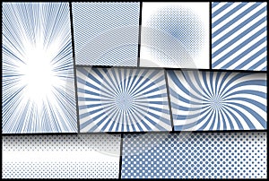 Elegant comic page composition