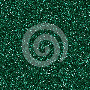 Elegant, contrast green glitter, sparkle confetti texture. Christmas abstract background, seamless pattern.