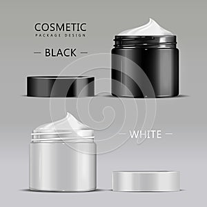 Elegant cream container set