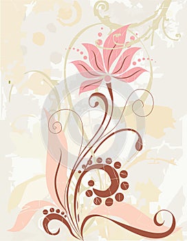 Elegant curl from a vector