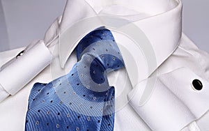 Elegant cyan necktie