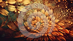 Elegant daisy, vibrant petals, autumn gift bestowed generated by AI