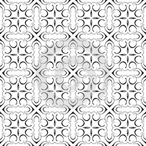 Elegant Damask Calligraphy Decorative Geometric Flourish Fancy Repeating Seamless Vector Pattern Background Design